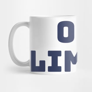 Off Limits. Can't Touch This. Navy Blue Mug